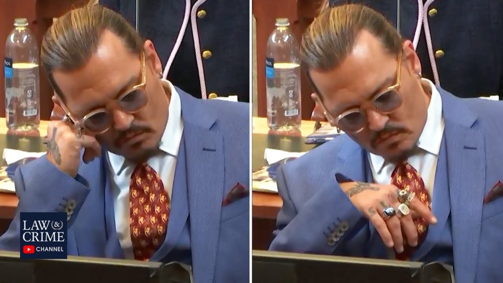 Johnny Depp Appears to Doze Off While Amber Heard's Attorney Talks