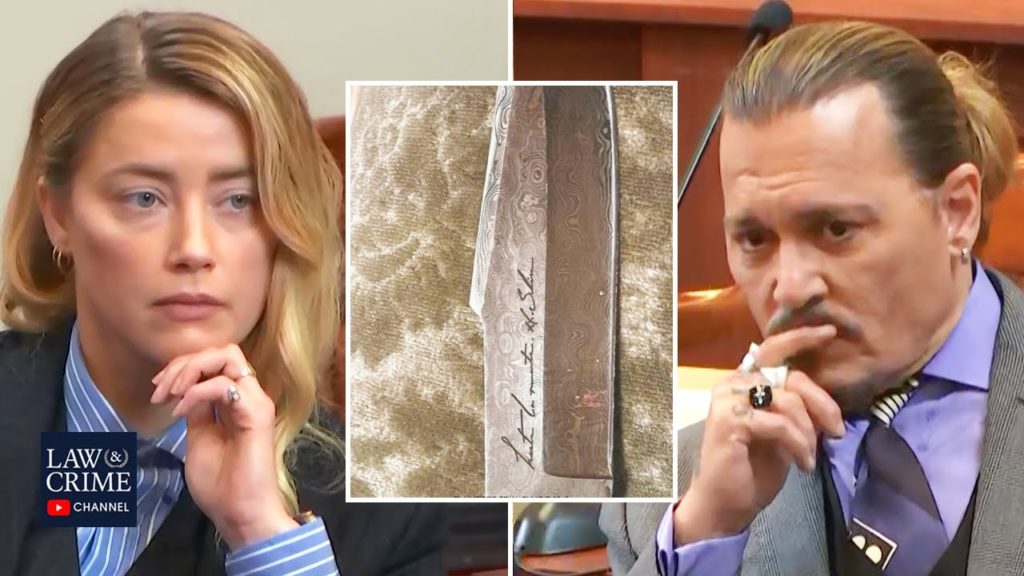Amber Heard Gives Johnny Depp a Knife That Says "Until Death" While in Fear For Her Life