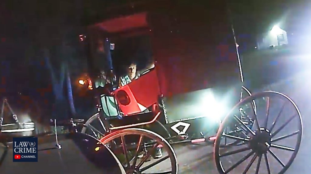 Bodycam Shows Police in Low-Speed Chase of ‘Drunk Amish Guy’ Driving Horse and Buggy